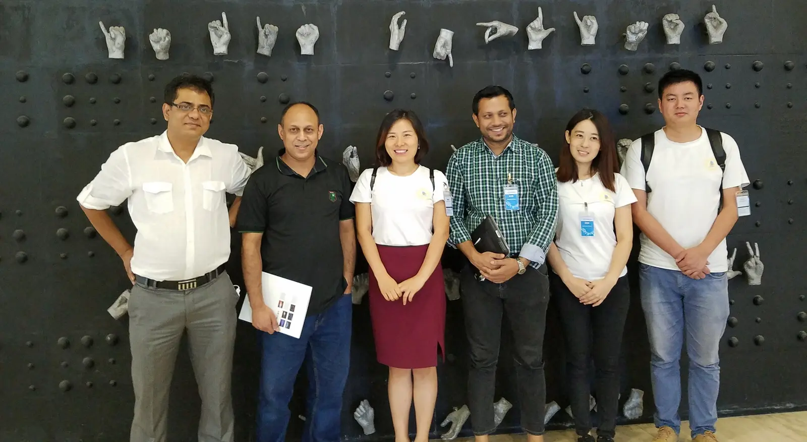 Md. Nurul Mannan Choudhury with international delegates at a cross-border security collaboration event