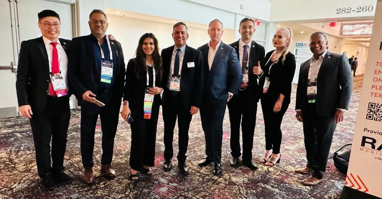 Md. Nurul Mannan Choudhury with fellow delegates at the Global Security Exchange conference