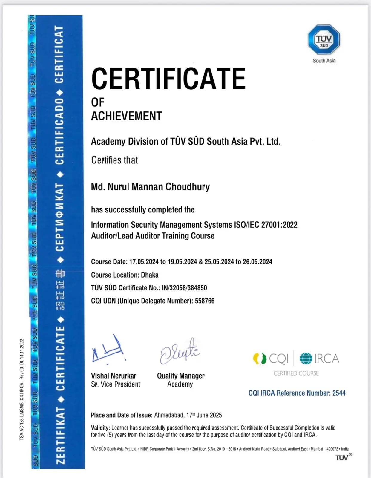 ISO/IEC 27001 Lead Auditor