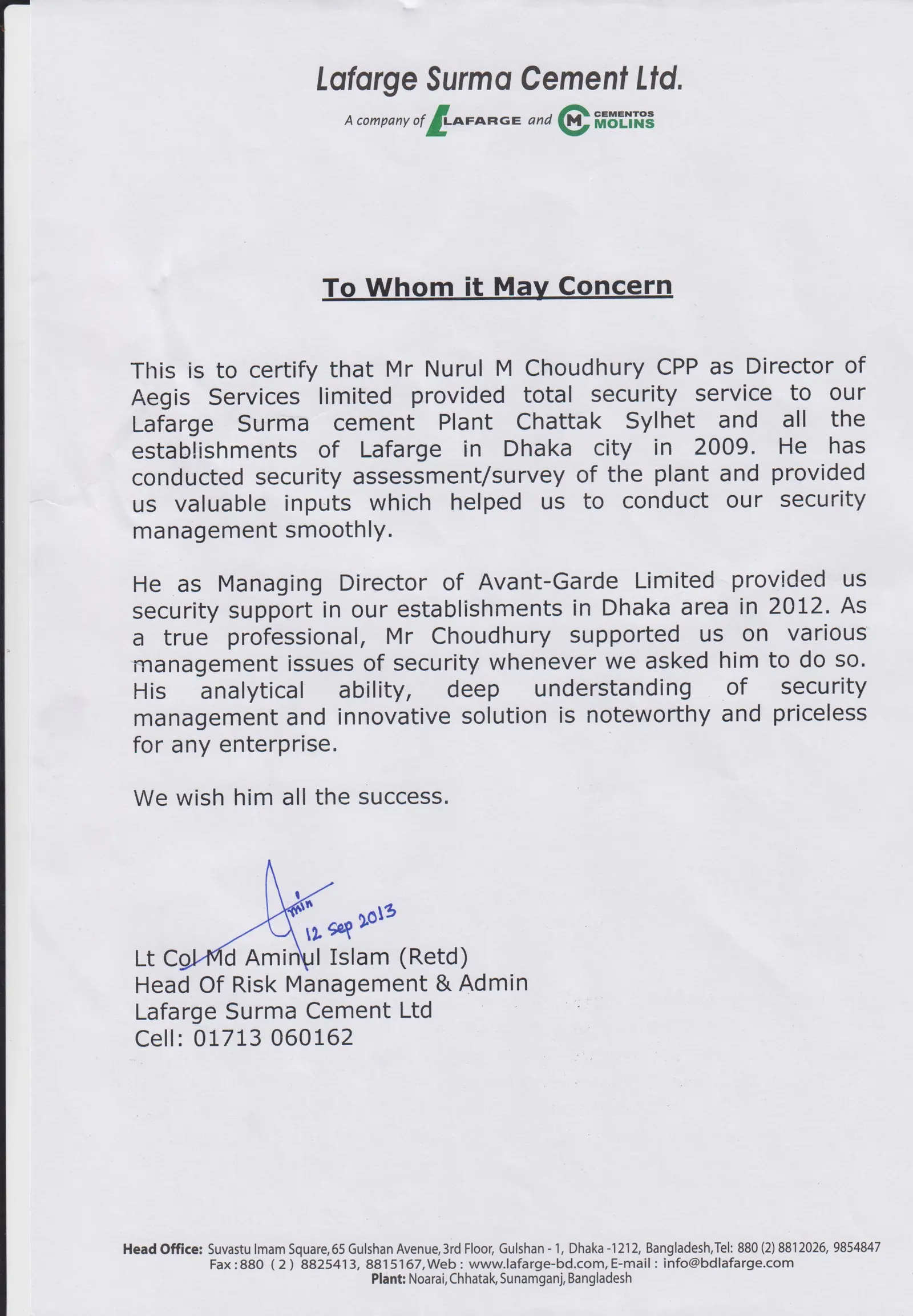 Security assessment & operational support